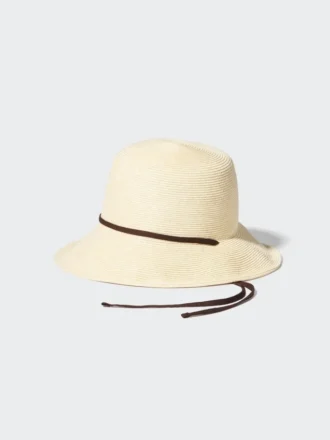 Cappelli da donna con protezione UV regolabile in treccia di carta