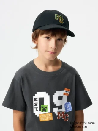 Cappellino per bambini Minecraft con protezione UV