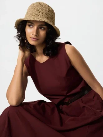 Cappello da donna regolabile all’uncinetto