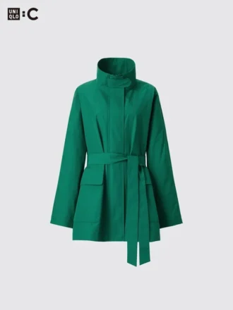 Cappotto oversize da donna con collo alto