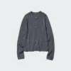 Cardigan a pantaloncini in lana merino da donna