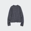 Cardigan a pantaloncini in lana merino da donna