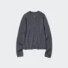 Cardigan a pantaloncini in lana merino da donna