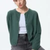 Cardigan corto da donna in cashmere in pantaloncini Cardigan corto da donna in cashmere in pantaloncini