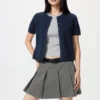 Cardigan da donna con bordi smerlati Cardigan da donna con bordi smerlati