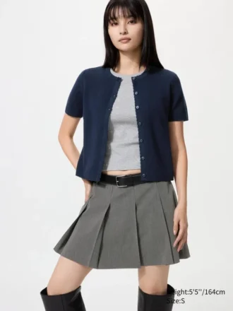 Cardigan da donna con bordi smerlati