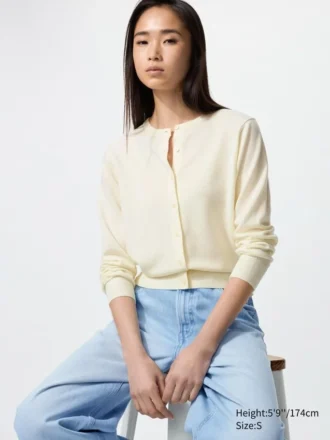 Cardigan da donna in lana merino