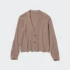 Cardigan da donna in maglia a coste lavabile Cardigan da donna in maglia a coste lavabile