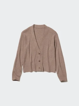 Cardigan da donna in maglia a coste lavabile