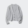 Cardigan da donna in maglia a coste lavabile Cardigan da donna in maglia a coste lavabile