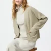 Cardigan da donna in morbido cotone con scollo a V Cardigan da donna in morbido cotone con scollo a V