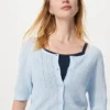 Cardigan da donna in pizzo trasparente | Maniche corte in pantaloncini Cardigan da donna in pizzo trasparente | Maniche corte in pantaloncini
