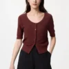 Cardigan da donna in pizzo trasparente | Maniche corte in pantaloncini Cardigan da donna in pizzo trasparente | Maniche corte in pantaloncini