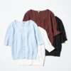 Cardigan da donna in pizzo trasparente | Maniche corte in pantaloncini Cardigan da donna in pizzo trasparente | Maniche corte in pantaloncini