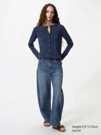 Cardigan da donna in punto traforato | Stampato