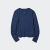 Cardigan da donna in punto traforato | Stampato Cardigan da donna in punto traforato | Stampato
