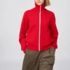 Cardigan da donna lavabile con zip integrale e lavorazione a coste Milano Cardigan da donna lavabile con zip integrale e lavorazione a coste Milano