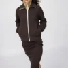 Cardigan da donna lavabile con zip integrale e lavorazione a coste Milano Cardigan da donna lavabile con zip integrale e lavorazione a coste Milano