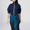 Cardigan da donna lavabile con zip integrale e lavorazione a coste Milano Cardigan da donna lavabile con zip integrale e lavorazione a coste Milano