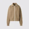 Cardigan da donna lavabile con zip integrale e lavorazione a coste Milano Cardigan da donna lavabile con zip integrale e lavorazione a coste Milano