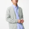 Cardigan da uomo in maglia con scollo a V