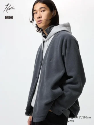 Cardigan in pile unisex