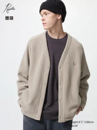 Cardigan in pile unisex