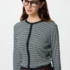 Cardigan morbido a coste da donna | A righe Cardigan morbido a coste da donna | A righe