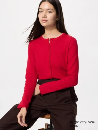 Cardigan Pointelle da donna