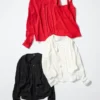 Cardigan Pointelle da donna Cardigan Pointelle da donna