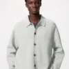 Cardigan unisex con collo a camicia e lavorazione a coste Milano