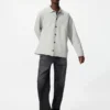 Cardigan unisex con collo a camicia e lavorazione a coste Milano