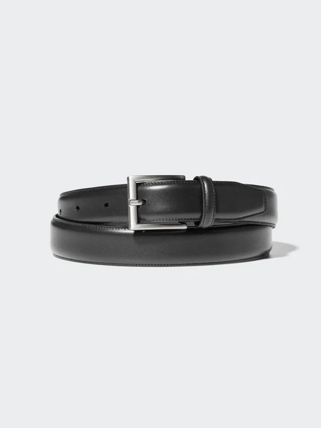 Cintura da uomo in pelle italiana cucita Cintura da uomo in pelle italiana cucita