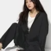 Felpa con cappuccio da donna Dry Sweat Relaxed con zip integrale