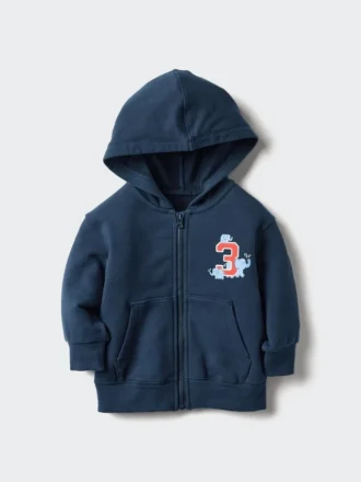 Felpa con cappuccio e zip integrale Baby Baby Ultra Stretch