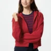 Felpa con cappuccio e zip integrale da donna Felpa con cappuccio e zip integrale da donna