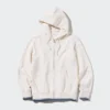 Felpa con cappuccio e zip integrale da donna (a righe)