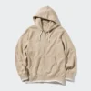 Felpa con cappuccio e zip integrale da donna (a righe)