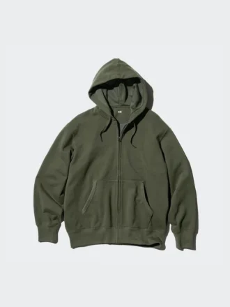 Felpa con cappuccio e zip integrale da uomo