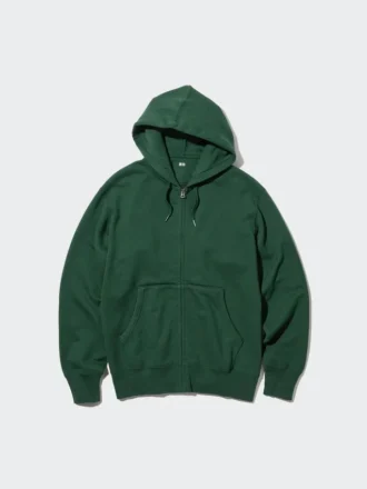 Felpa con cappuccio e zip integrale da uomo