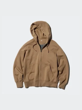 Felpa con cappuccio e zip integrale da uomo