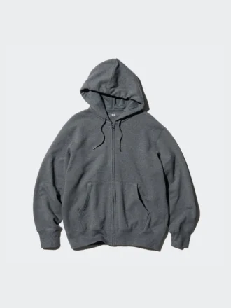 Felpa con cappuccio e zip integrale da uomo
