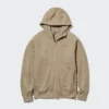 Felpa con cappuccio e zip integrale da uomo HEATTECH con fodera in pile Felpa con cappuccio e zip integrale da uomo HEATTECH con fodera in pile