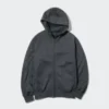 Felpa con cappuccio e zip integrale da uomo HEATTECH con fodera in pile