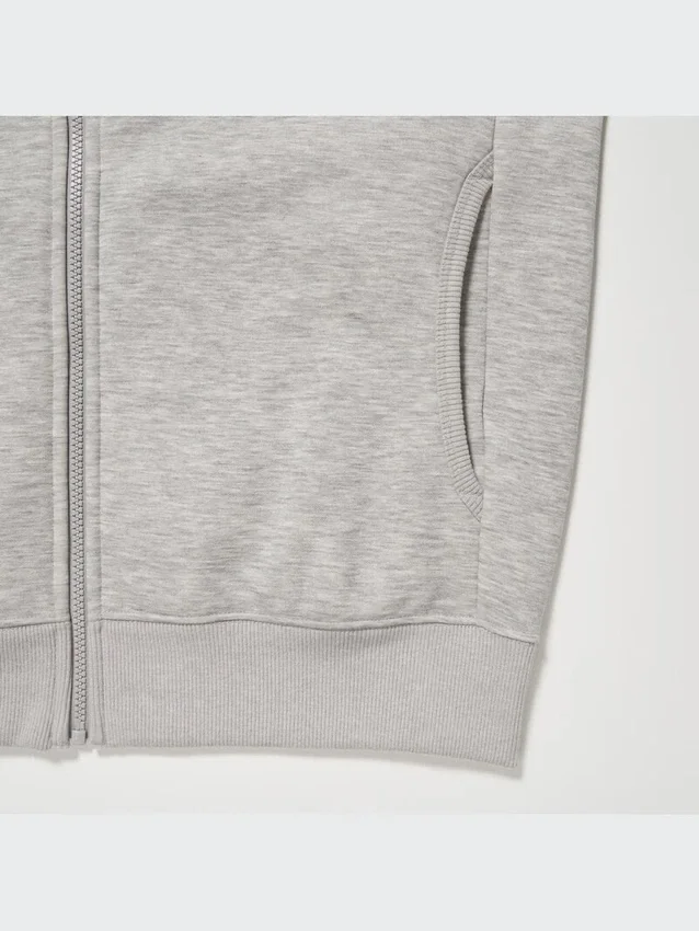 Felpa con cappuccio e zip integrale da uomo HEATTECH con fodera in pile Felpa con cappuccio e zip integrale da uomo HEATTECH con fodera in pile