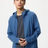 Felpa con cappuccio e zip integrale DRY-EX con protezione UV da uomo Felpa con cappuccio e zip integrale DRY-EX con protezione UV da uomo