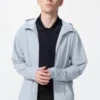 Felpa con cappuccio e zip integrale DRY-EX con protezione UV da uomo Felpa con cappuccio e zip integrale DRY-EX con protezione UV da uomo