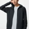 Felpa con cappuccio e zip integrale DRY-EX con protezione UV da uomo Felpa con cappuccio e zip integrale DRY-EX con protezione UV da uomo