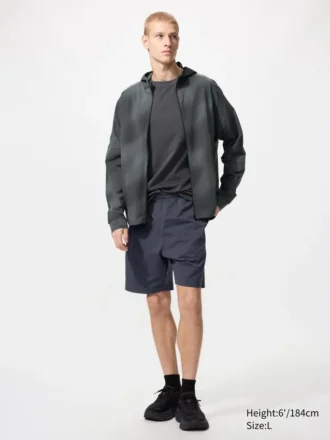 Felpa con cappuccio e zip integrale DRY-EX con protezione UV da uomo | Stampa