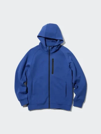 Felpa con cappuccio e zip integrale Dry Stretch da uomo